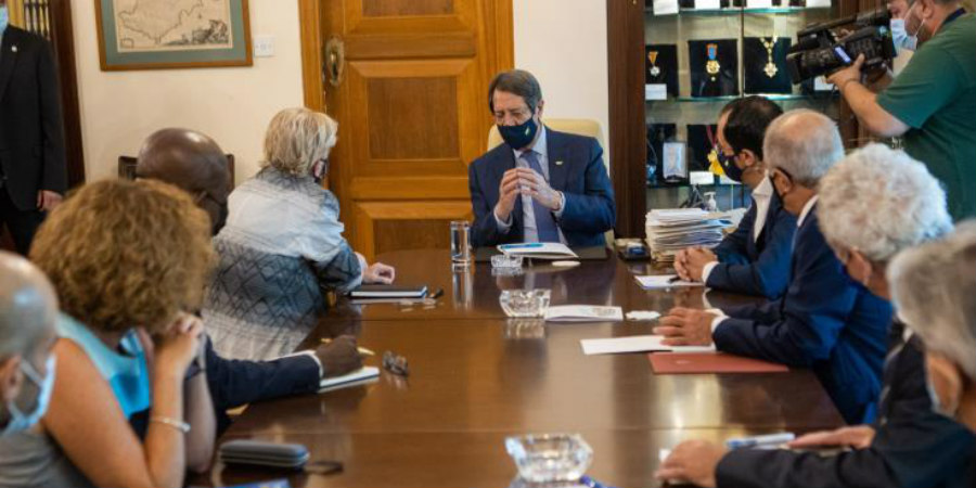 Ολοκληρώθηκε η συνάντηση Προέδρου Αναστασιάδη με Ειδική Απεσταλμένη ΓΓ ΟΗΕ